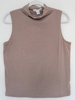 Athleta Outbound High/Mock Neck Tank Top in Pyrite